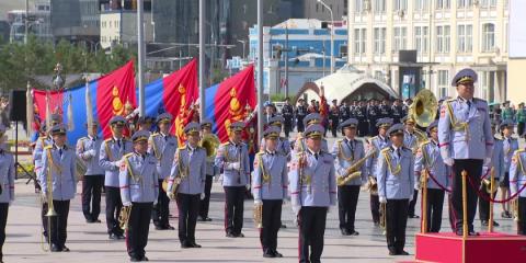 Military Parade held in honor of National Flag Day