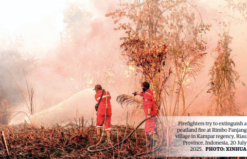 2 regencies in Indonesia’s West Sumatra declare emergency as forest fires spread