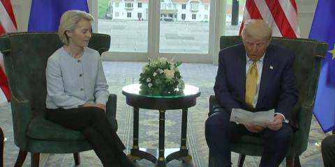 Trump says US, EU agree on 15% tariff
