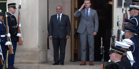 US Defense Secretary Hegseth meets with Bahrain Crown Prince
