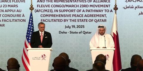 Qatari minister and US envoy welcome DR Congo and M23 peace deal in Doha