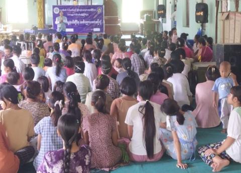 ပြည်သူများ ငလျင်ဘေးအန္တရာယ်အကြောင်း ကျယ်ကျယ်ပြန့်ပြန့် သိရှိနိုင်ရေး အသိပညာပေးဟောပြောပွဲနှင့် လက်ကမ်းစာစောင်များဖြန့်ဝေ 