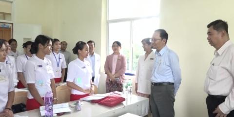 Treatment Facilities : Union Minister inspects New Yangon General Hospital