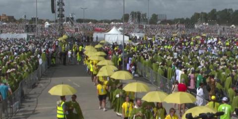 Pope Leo XIV leads a mass in Rome neighbourhood as part of Jubilee of Youth