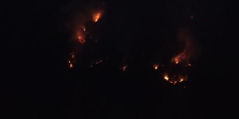 Forest Fire break out, 80-household evacuated