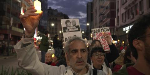 Parents and doctors protest budget cuts to Argentina's top children's hospital