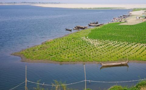 Traditional Myanmar boats