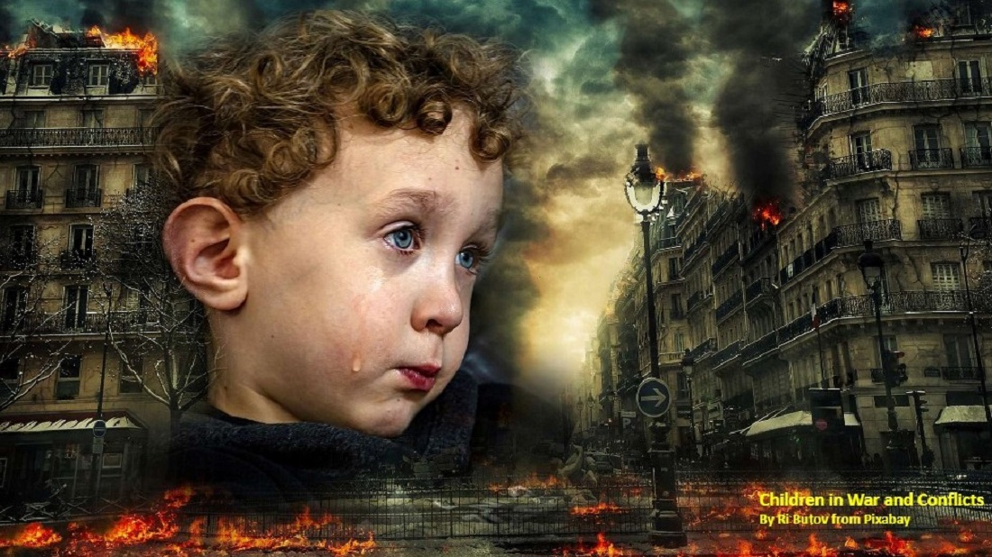 Sympathize with the lives of orphans amid armed conflicts