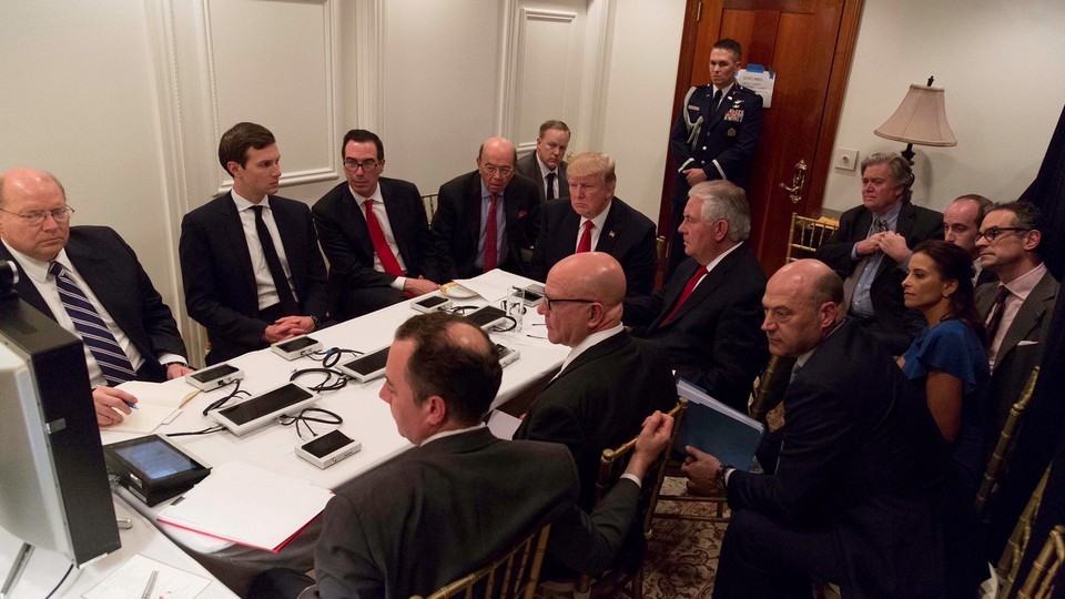 Trump meets with National Security Council to discuss Middle East